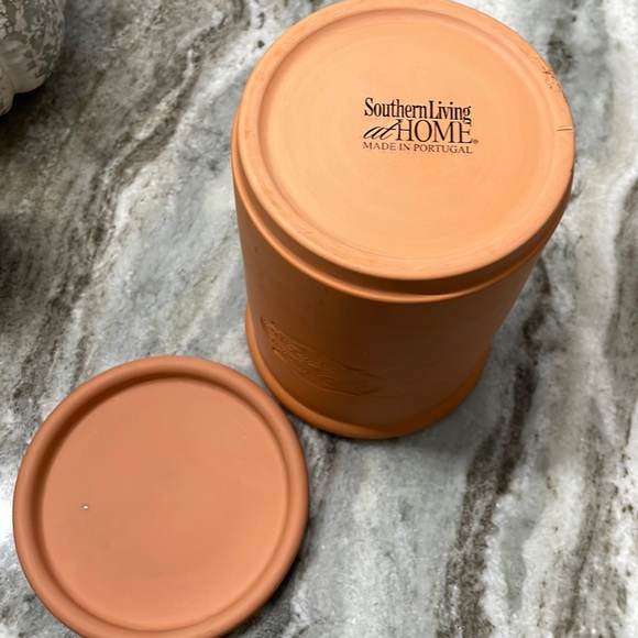 Terra Cotta wine cooler with coaster - Picture 3 of 3